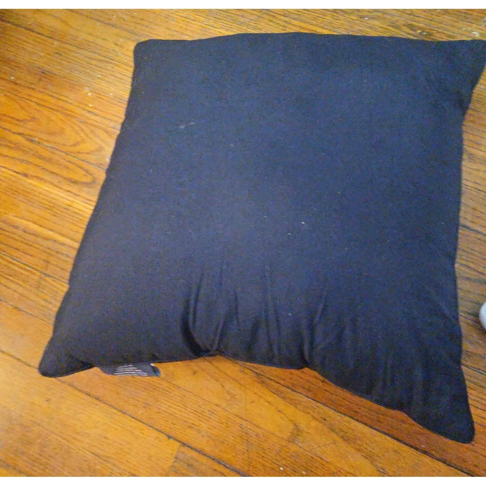 Brooks Brothers Navy Blue Herringbone Decorative Throw Pillow 16x16 Square